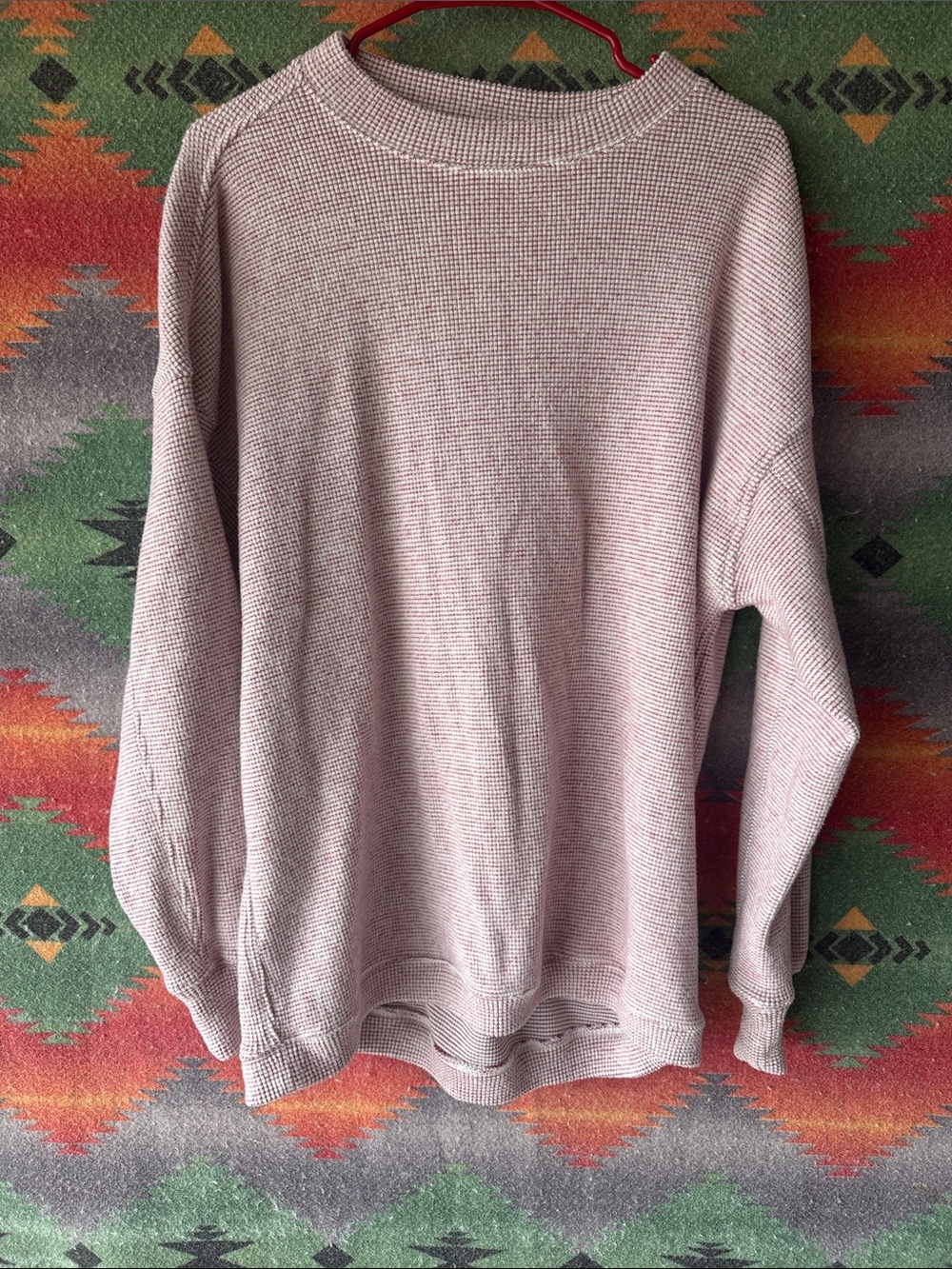 aerie Light Mauve Waffle Knit Pullover